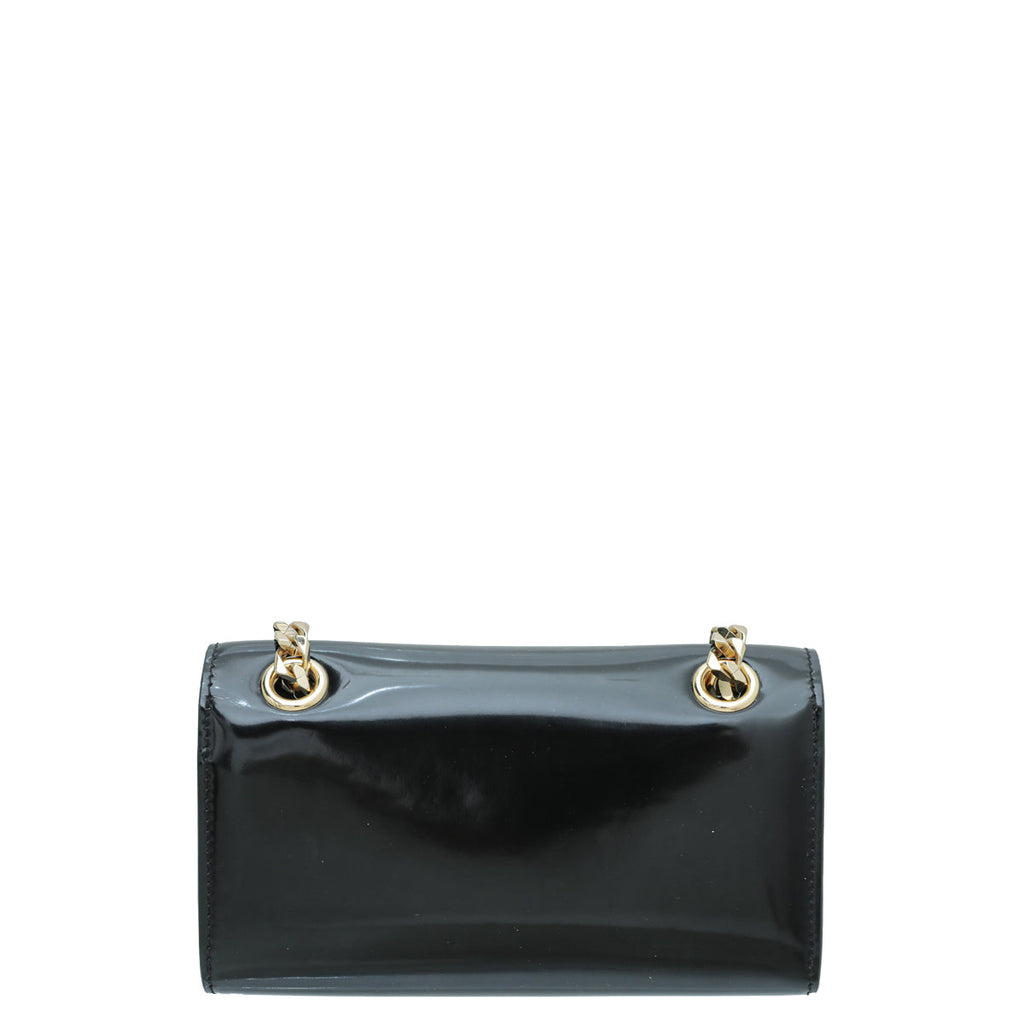 Dolce & Gabbana Black DG 3.5 Polished Phone Chain Bag
