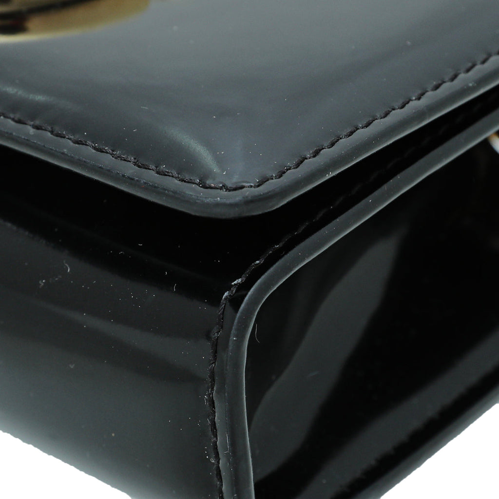 Dolce & Gabbana Black DG 3.5 Polished Phone Chain Bag