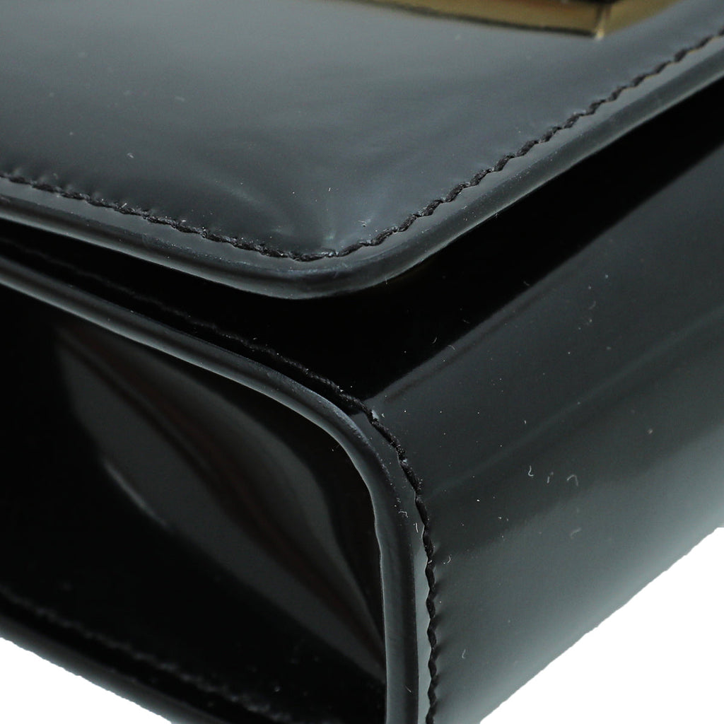 Dolce & Gabbana Black DG 3.5 Polished Phone Chain Bag