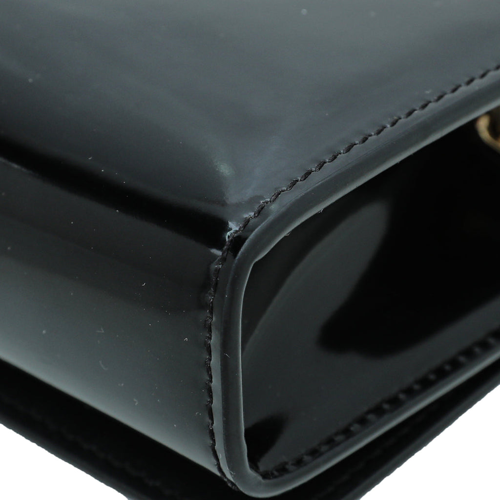 Dolce & Gabbana Black DG 3.5 Polished Phone Chain Bag