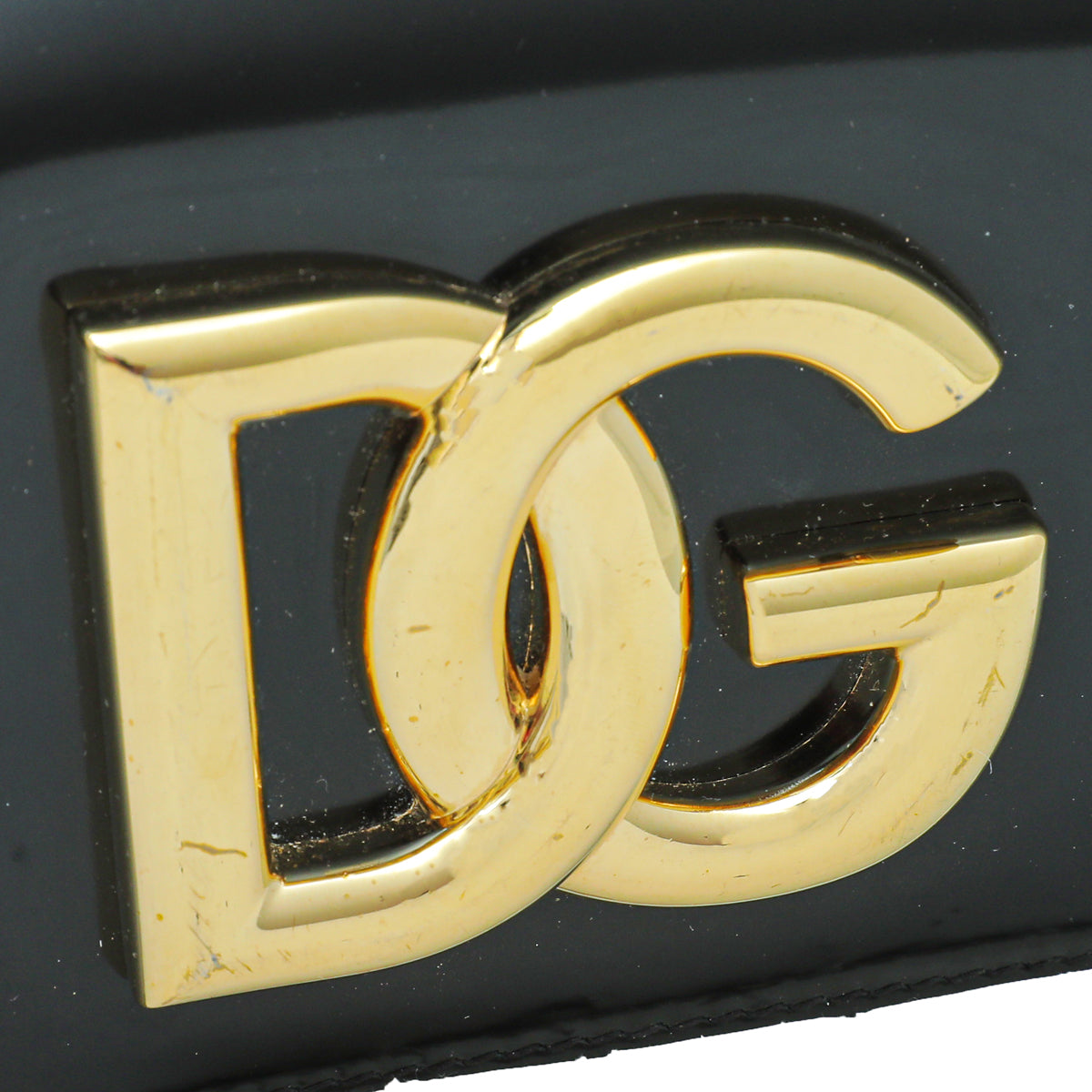 Dolce & Gabbana Black DG 3.5 Polished Phone Chain Bag