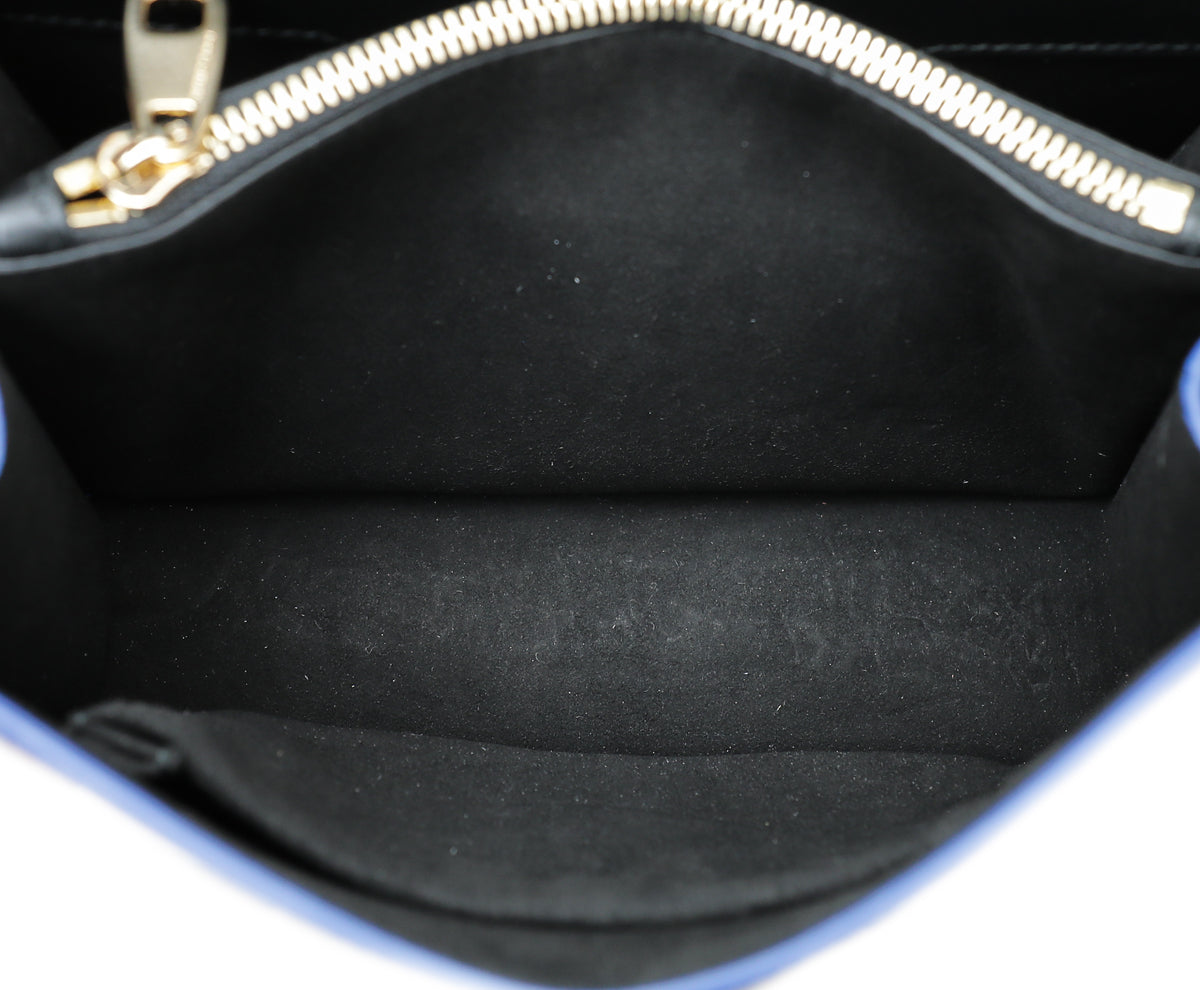 Dolce & Gabbana Blue Rosalia Multicolor Flap Chain Bag