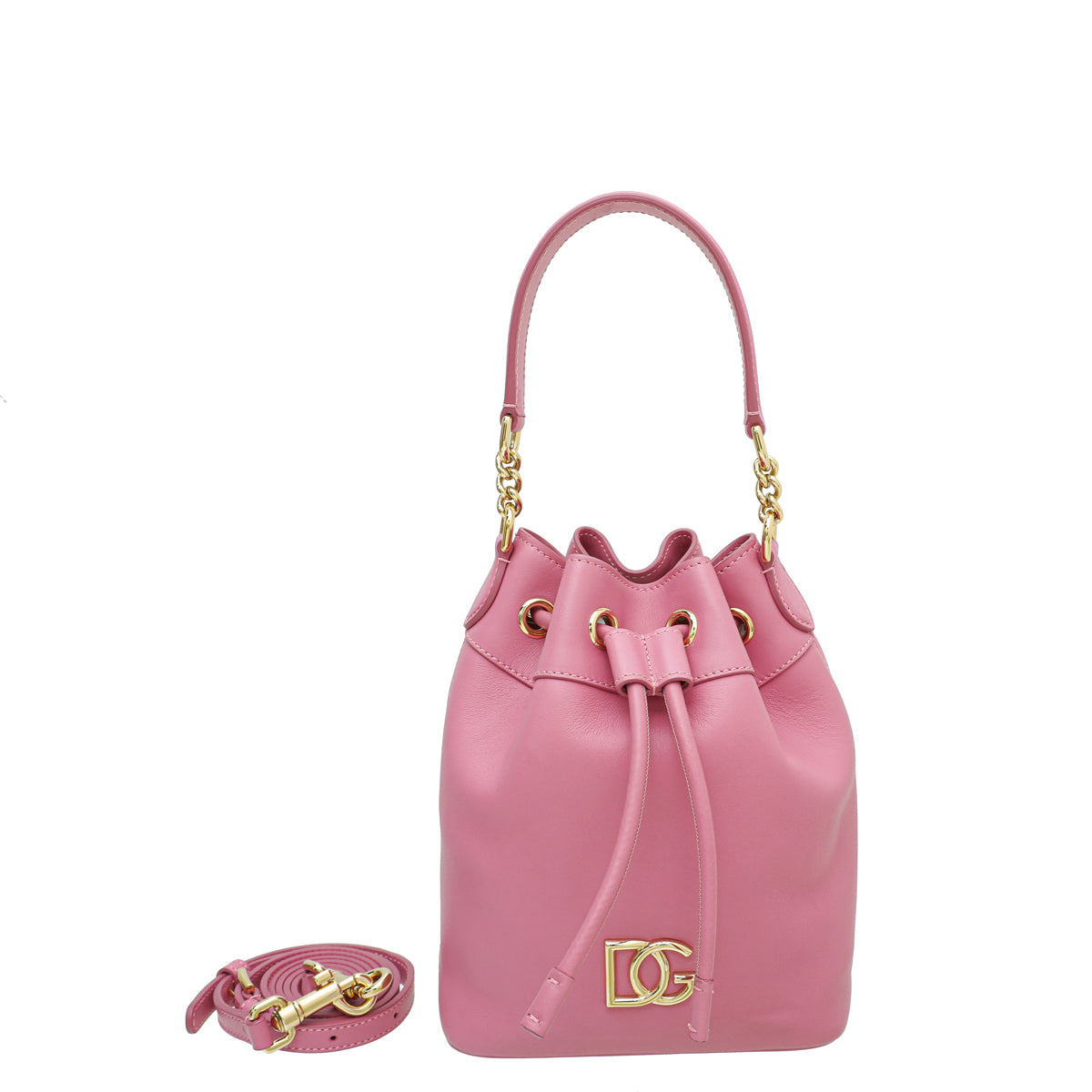 Dolce & Gabbana Pink DG Millenials Bucket Bag