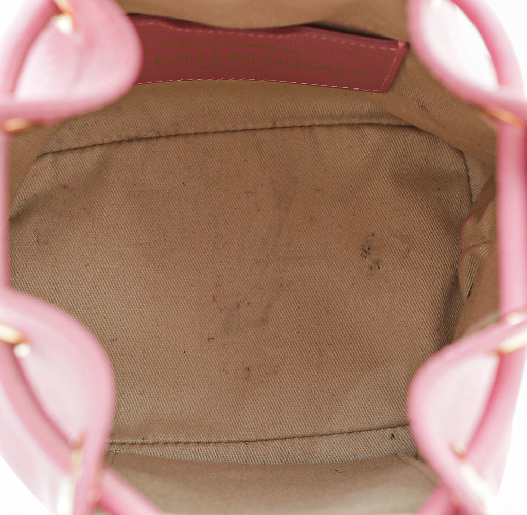 Dolce & Gabbana Pink DG Millenials Bucket Bag