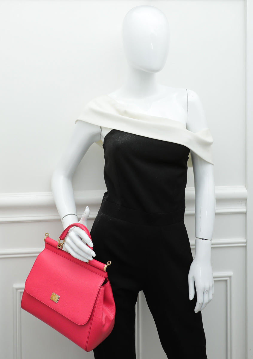 Dolce & Gabbana Watermelon Dauphine Sicily Medium Bag