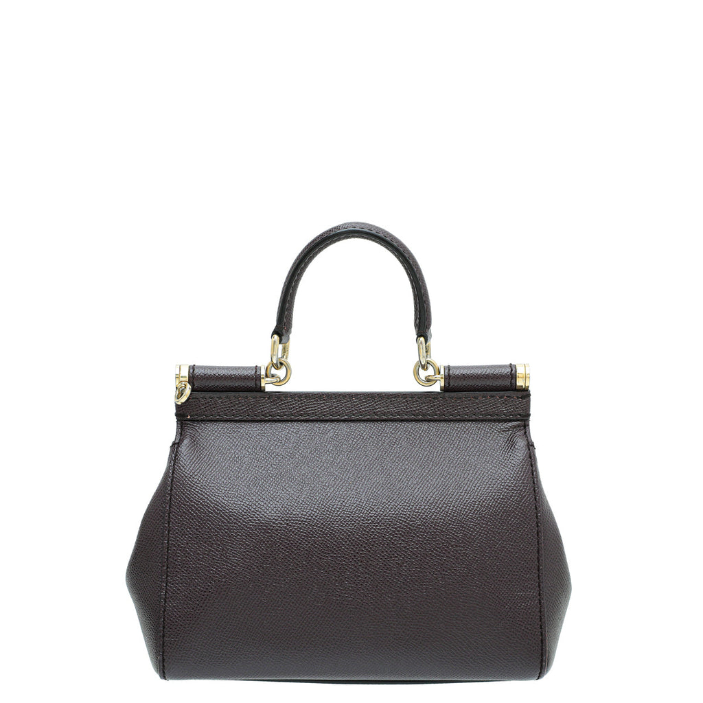 Dolce & Gabbana Prune Dauphine Sicily Small Bag