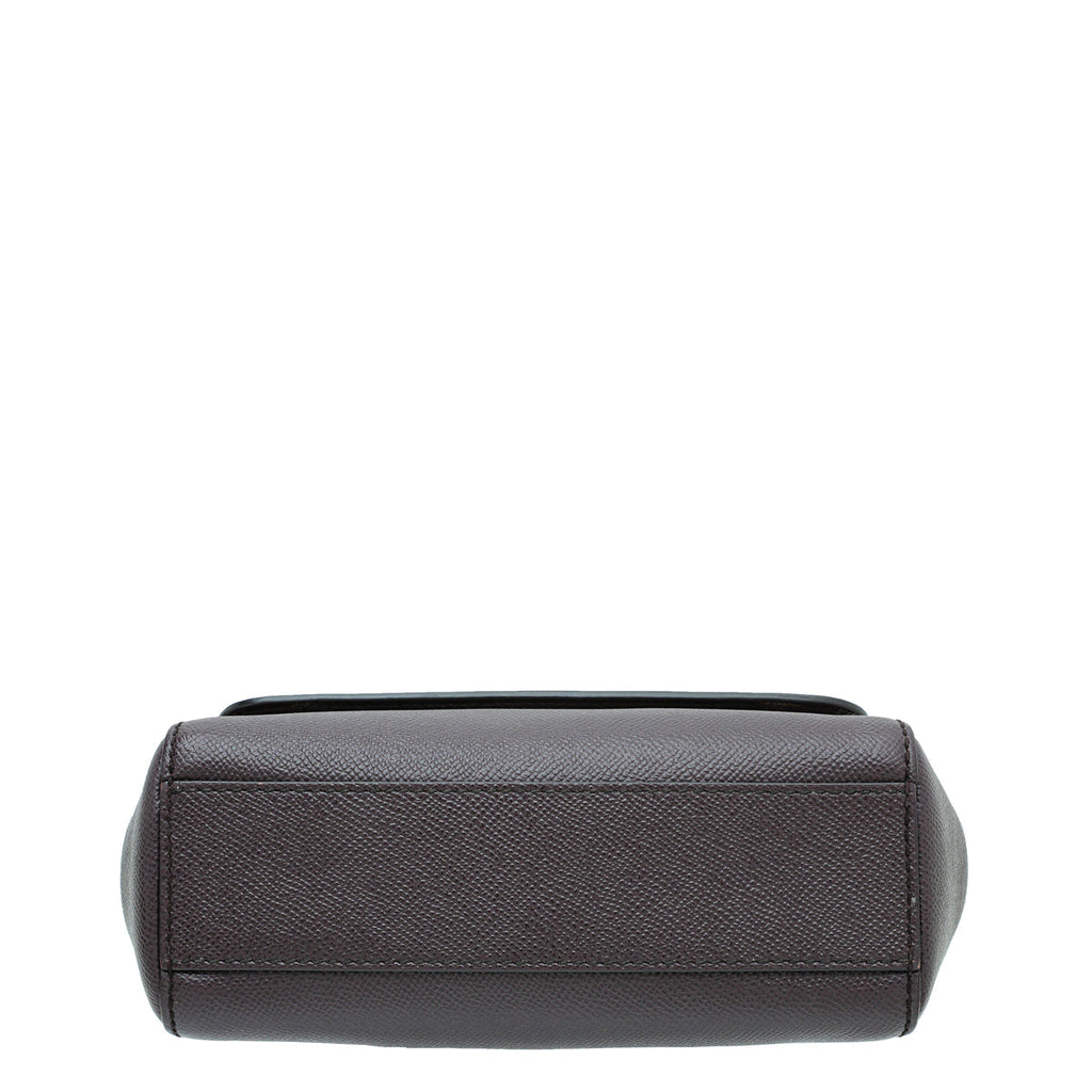Dolce & Gabbana Prune Dauphine Sicily Small Bag