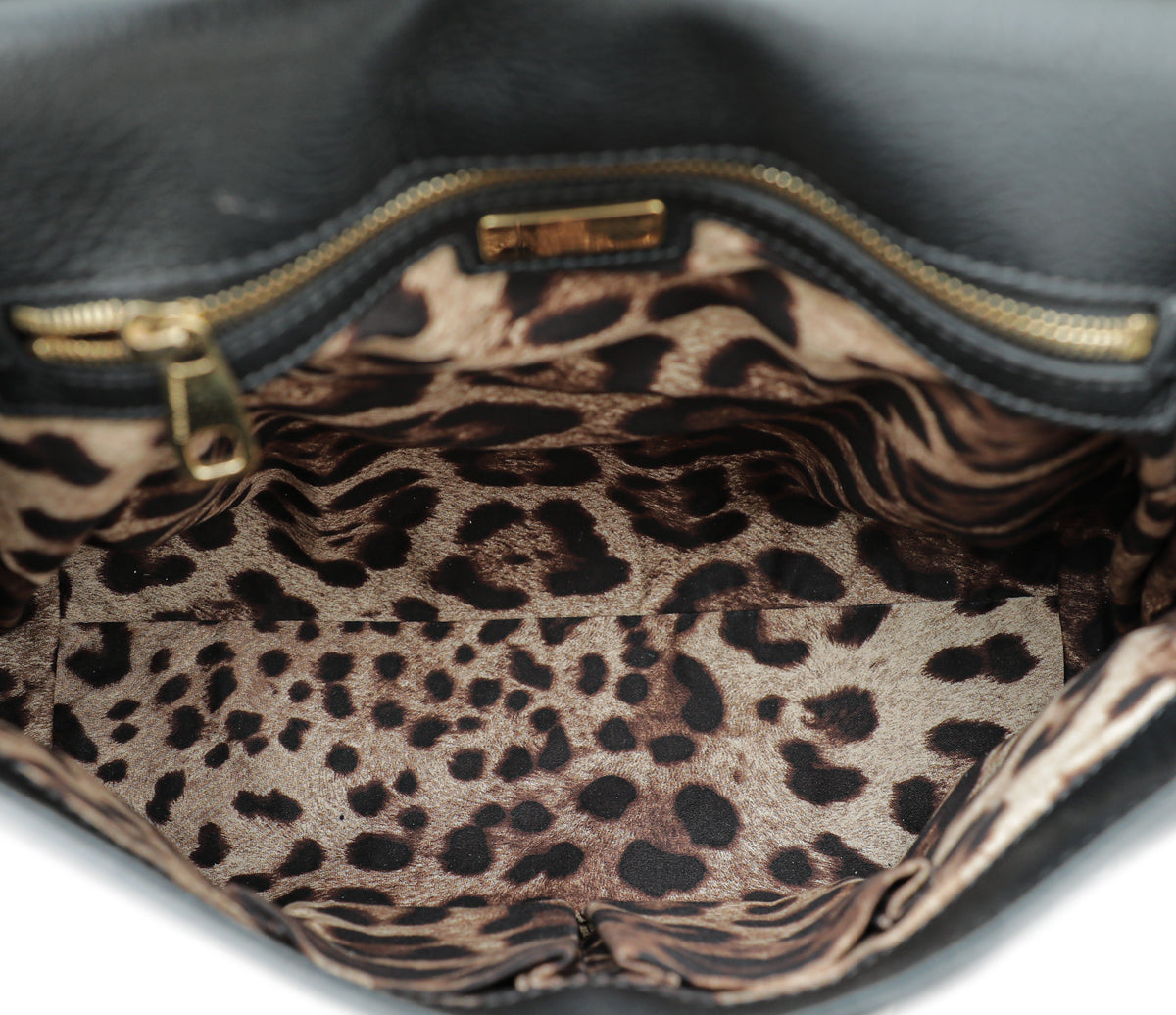 Dolce & Gabbana Black Sicily Large Bag