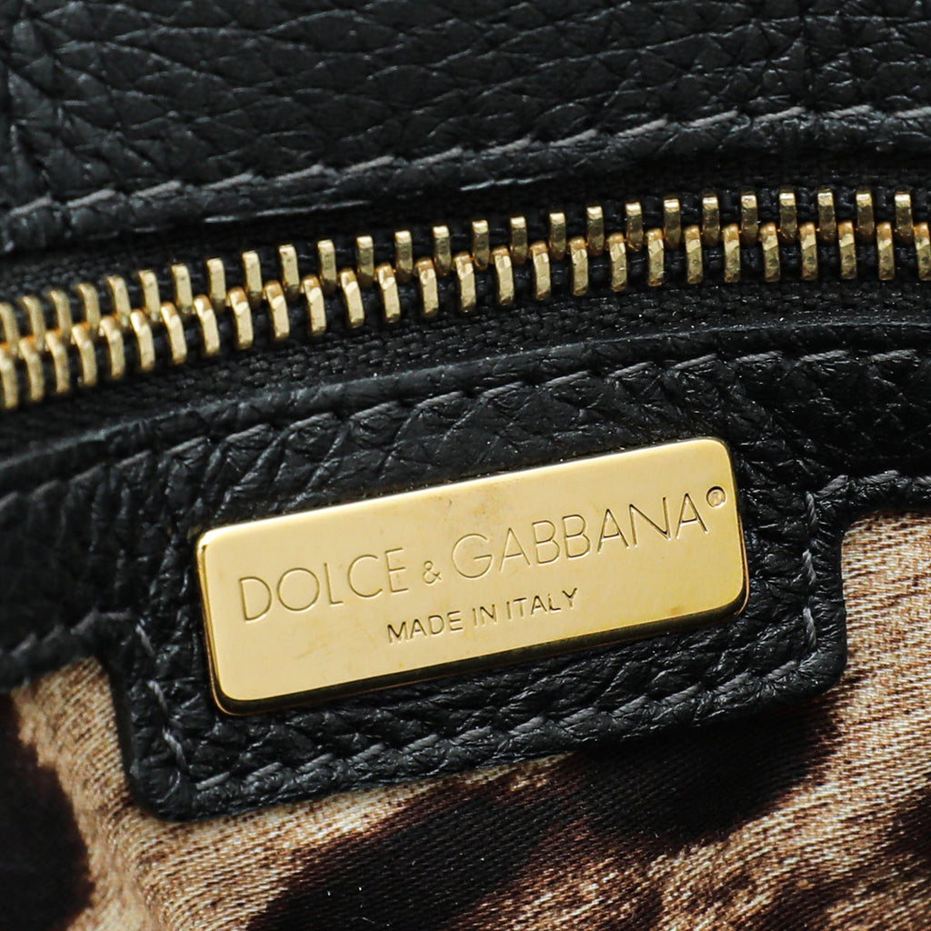 Dolce & Gabbana Black Sicily Large Bag