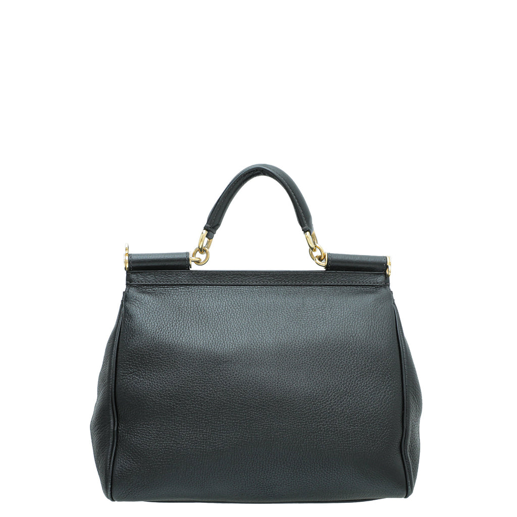 Dolce & Gabbana Black Sicily Large Bag