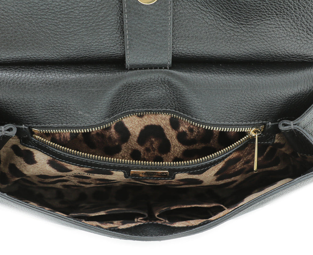 Dolce & Gabbana Black Sicily Large Bag