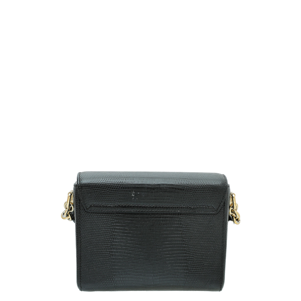 Dolce & Gabbana Black Iguana Print DG Millennials Small Crossbody Bag
