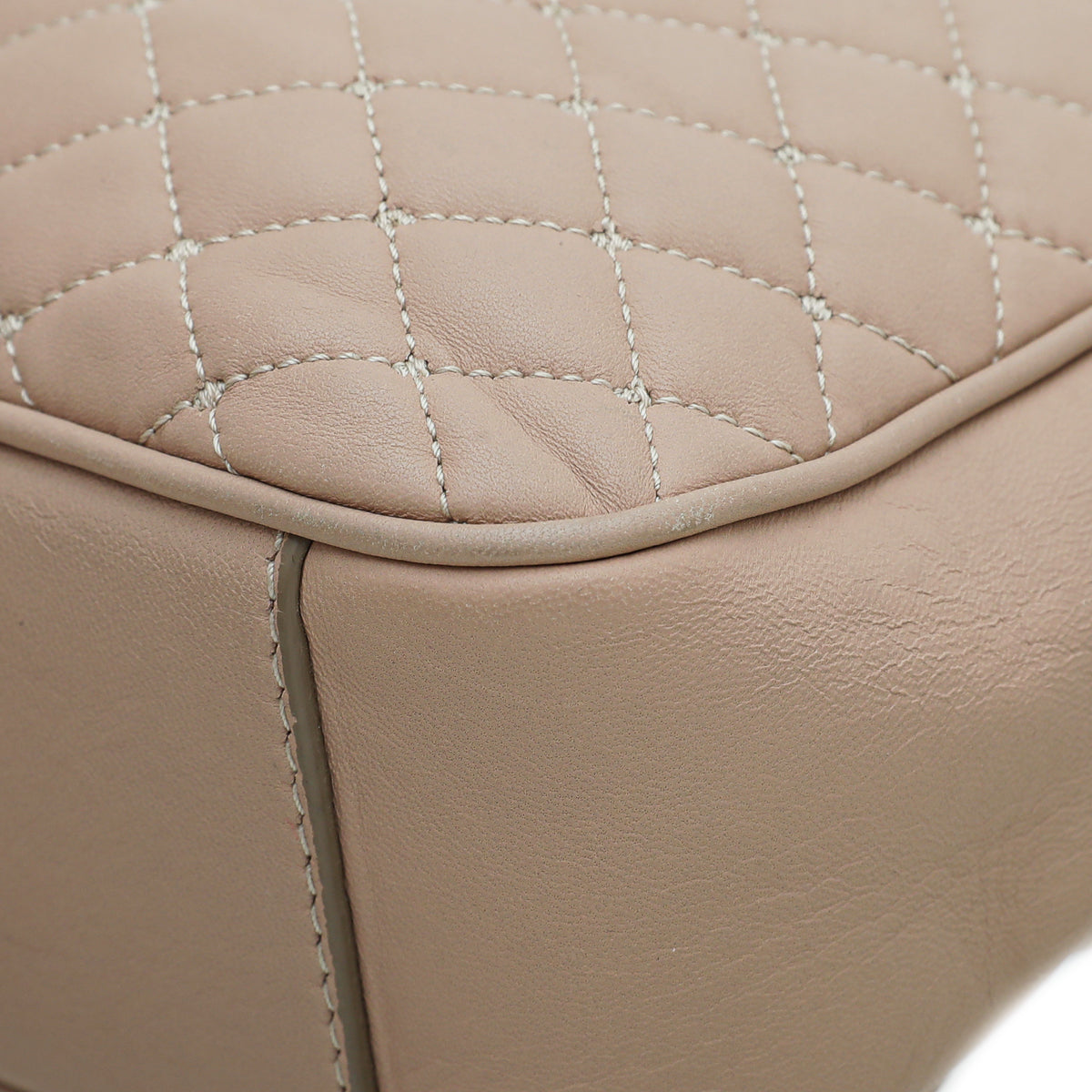 Dolce & Gabbana Nude Quilted Top Handle Camera Bag