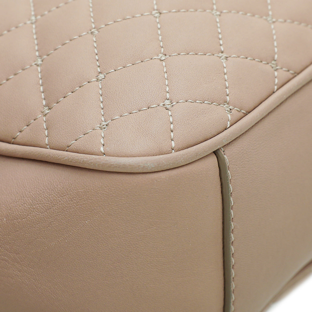Dolce & Gabbana Nude Quilted Top Handle Camera Bag
