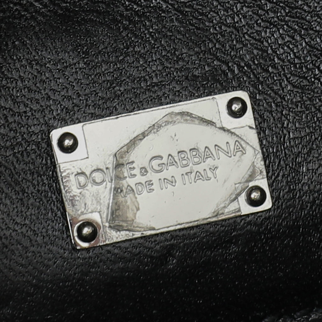 Dolce & Gabbana Black Miss Monica Medium Top Handle Bag