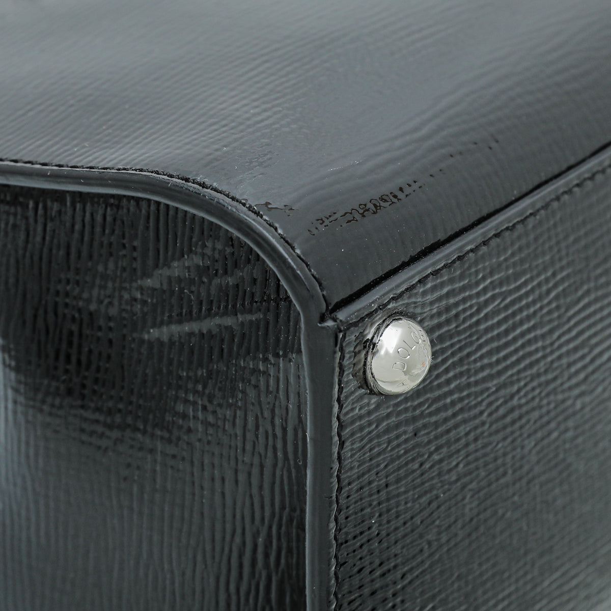 Dolce & Gabbana Black Miss Monica Medium Top Handle Bag
