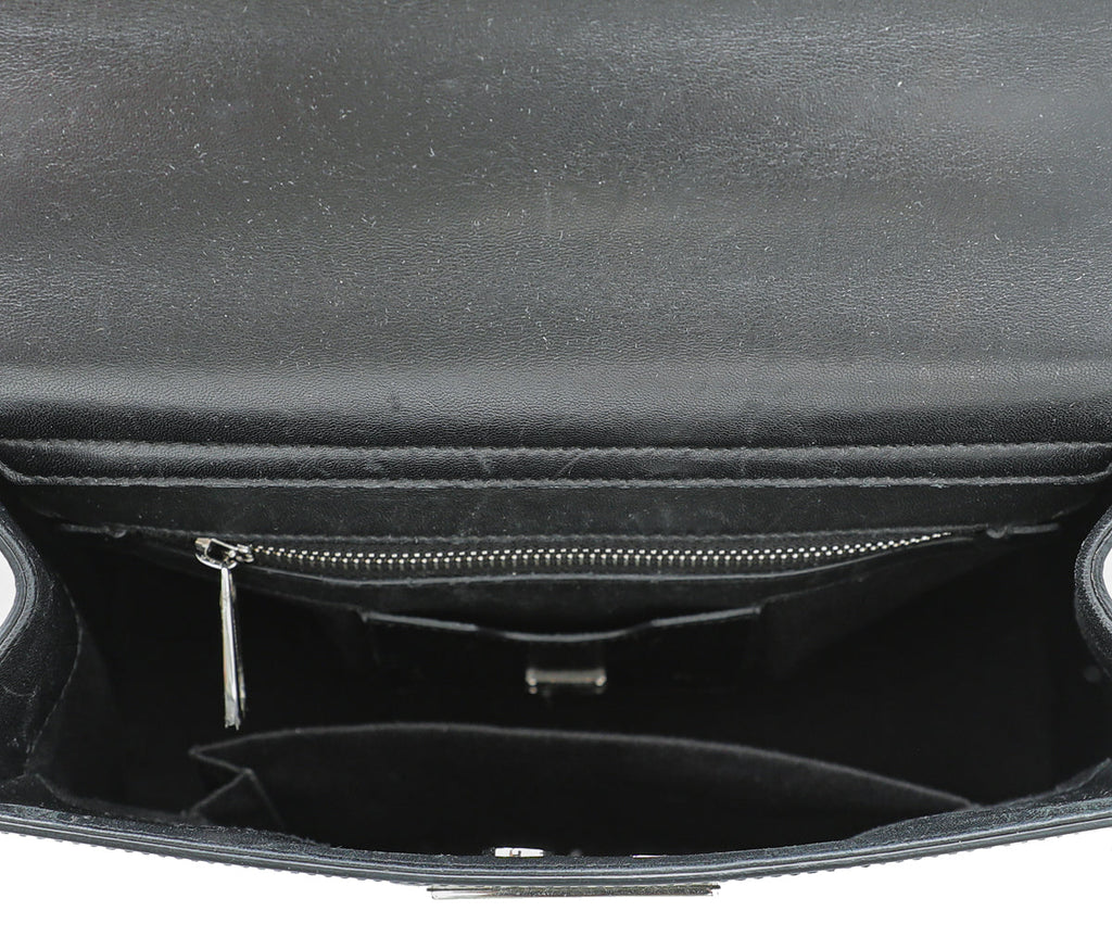 Dolce & Gabbana Black Miss Monica Medium Top Handle Bag