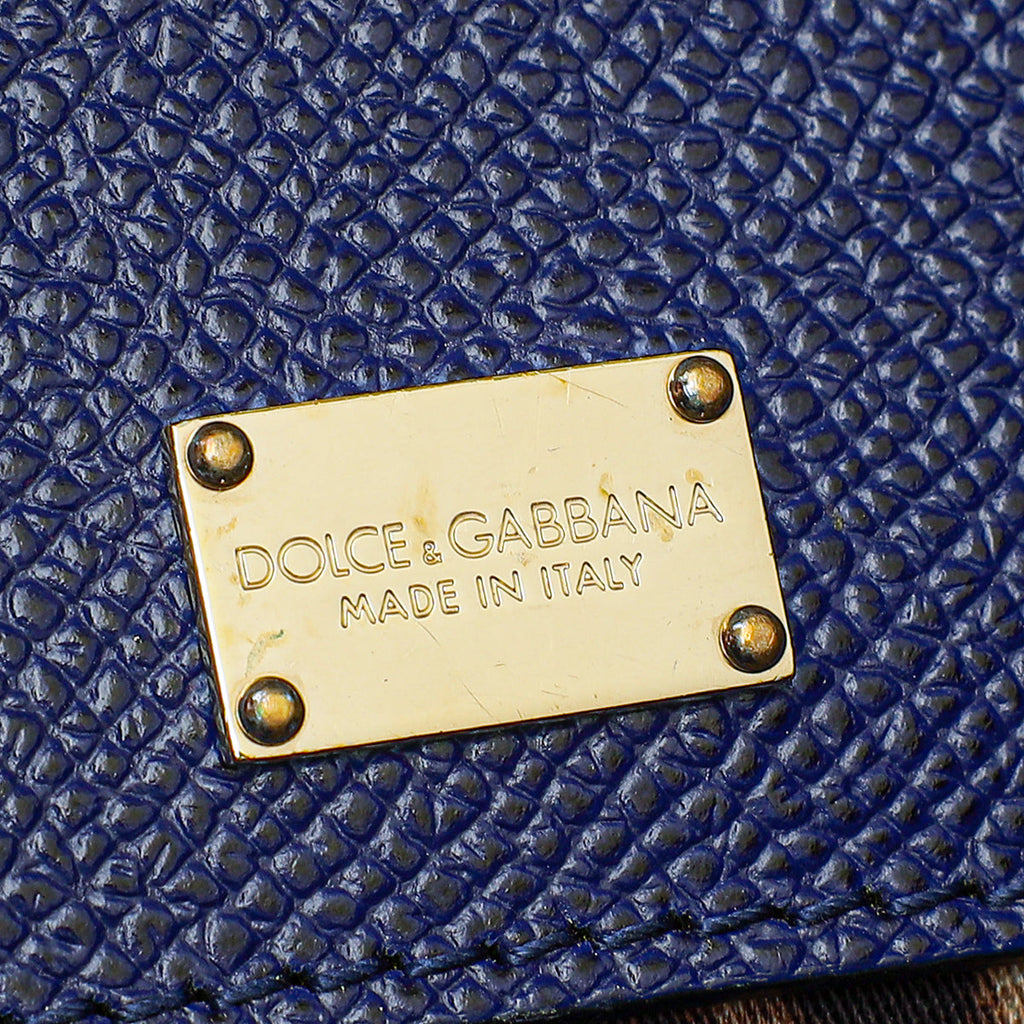 Dolce & Gabbana Blue Sicily Dauphine Medium Bag