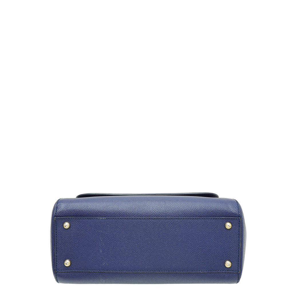 Dolce & Gabbana Blue Sicily Dauphine Medium Bag