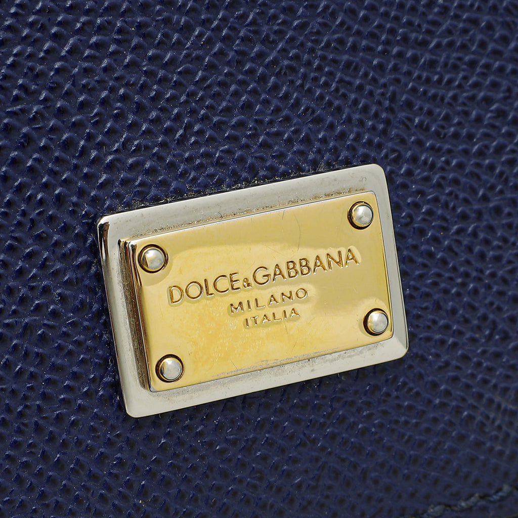 Dolce & Gabbana Blue Sicily Dauphine Medium Bag