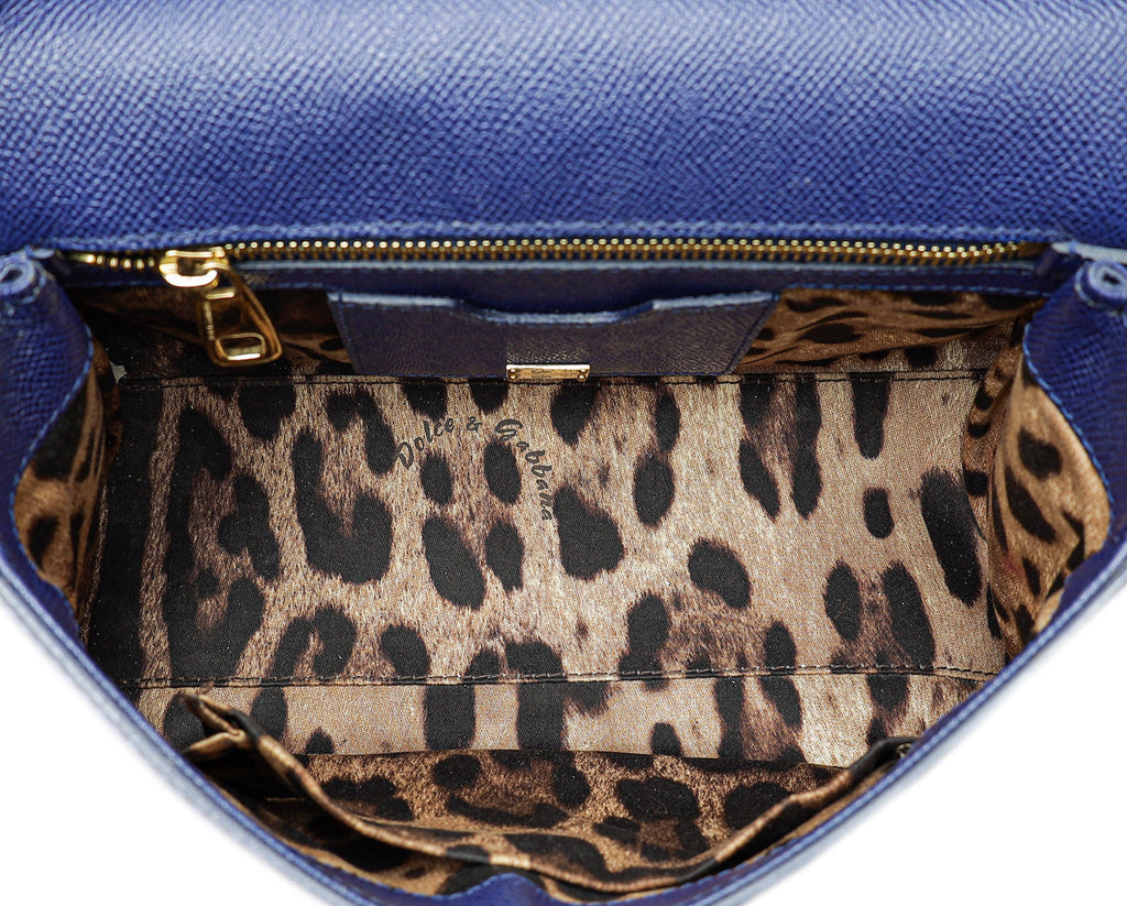 Dolce & Gabbana Blue Sicily Dauphine Medium Bag