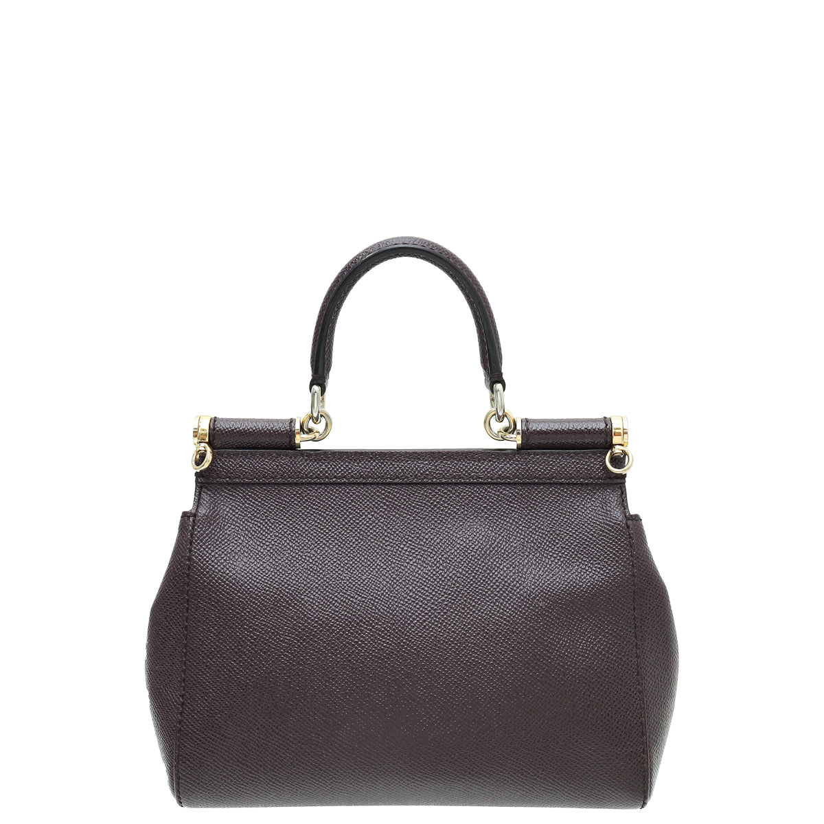 Dolce & Gabbana Burgundy Sicily Dauphine Small Bag