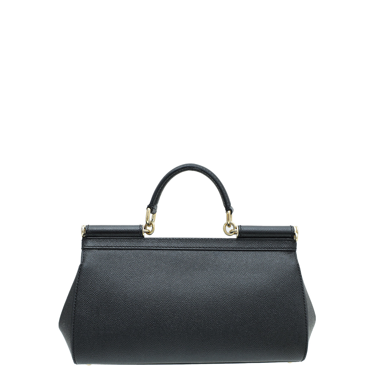 Dolce & Gabbana Black Elongated Sicily Medium Bag