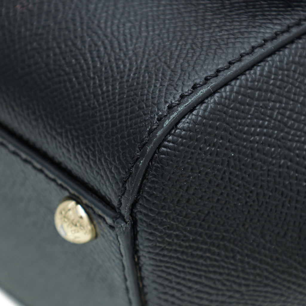 Dolce & Gabbana Black Elongated Sicily Medium Bag