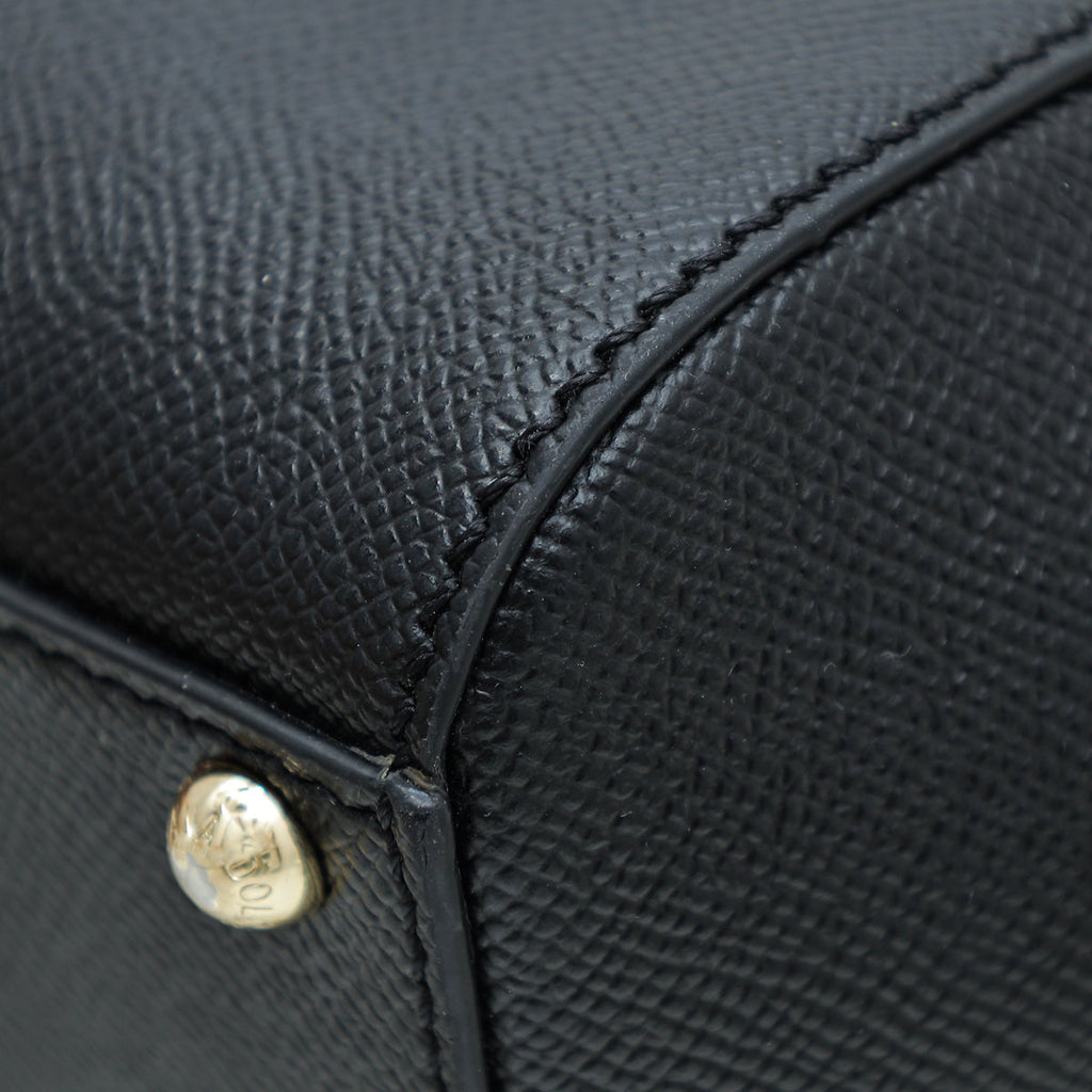Dolce & Gabbana Black Elongated Sicily Medium Bag
