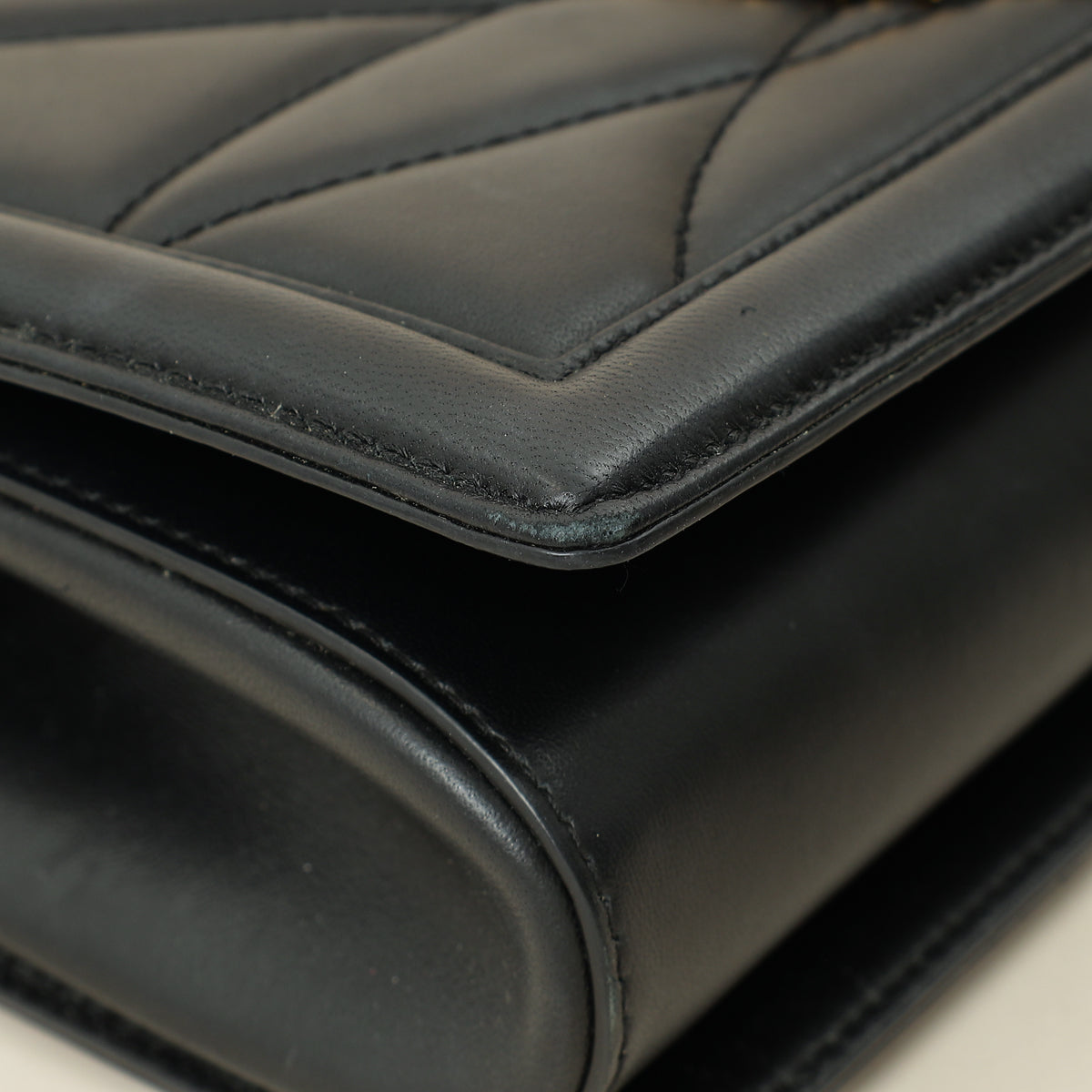 Dolce & Gabbana Black Devotion Quilted Flap Shoulder Bag