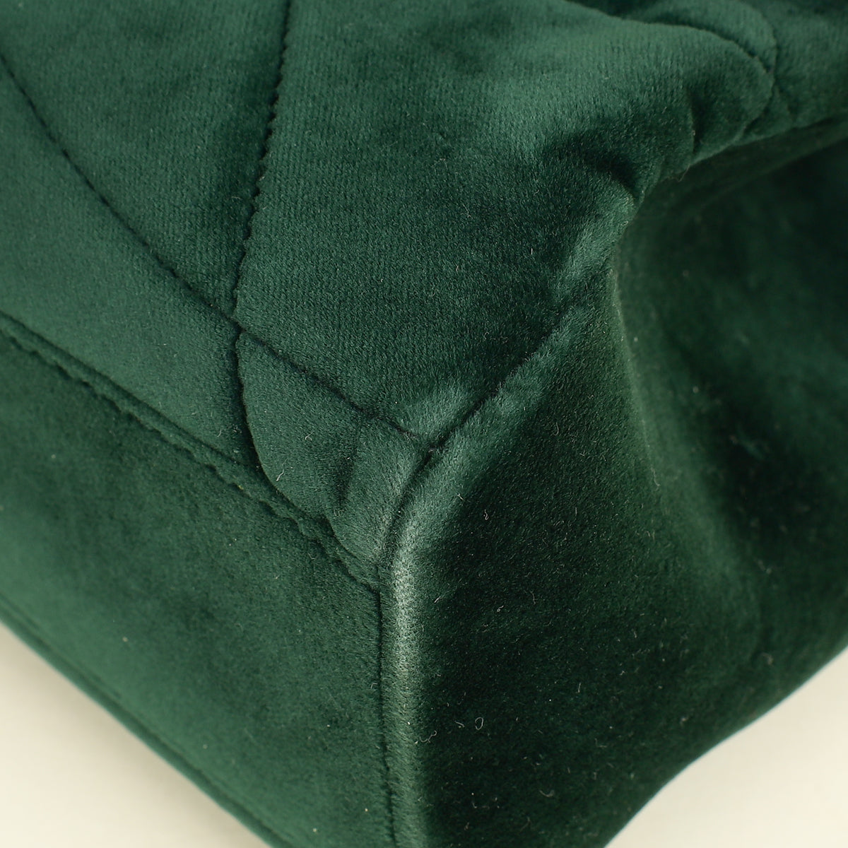 Dolce & Gabbana Emerald Green Devotion Velvet Large Shoulder Bag