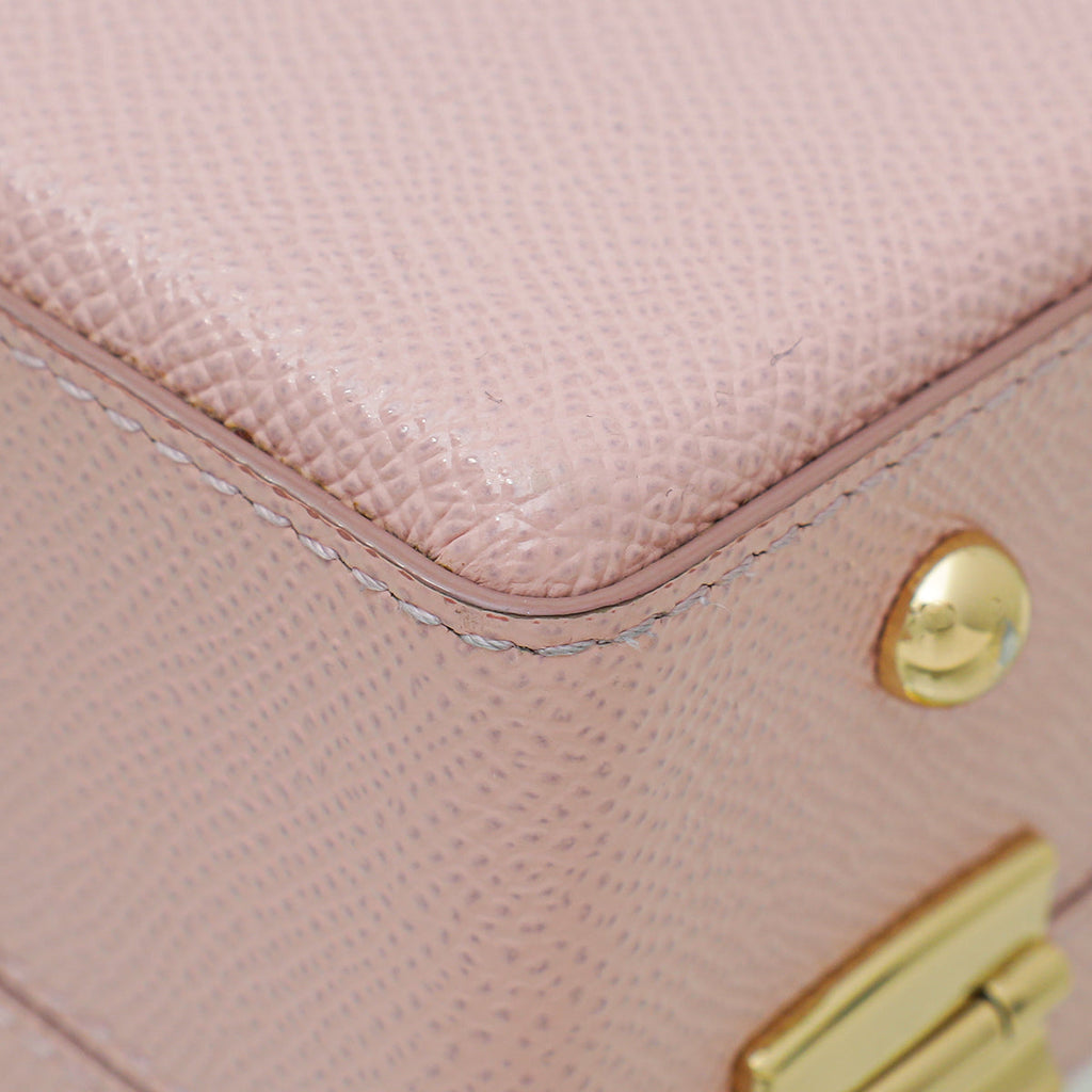 Dolce & Gabbana Pink Dolce Box Embellished Bag