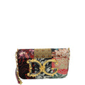 Dolce & Gabbana Multicolor DG Girls Patchwork Fabric Chain Shoulder Bag