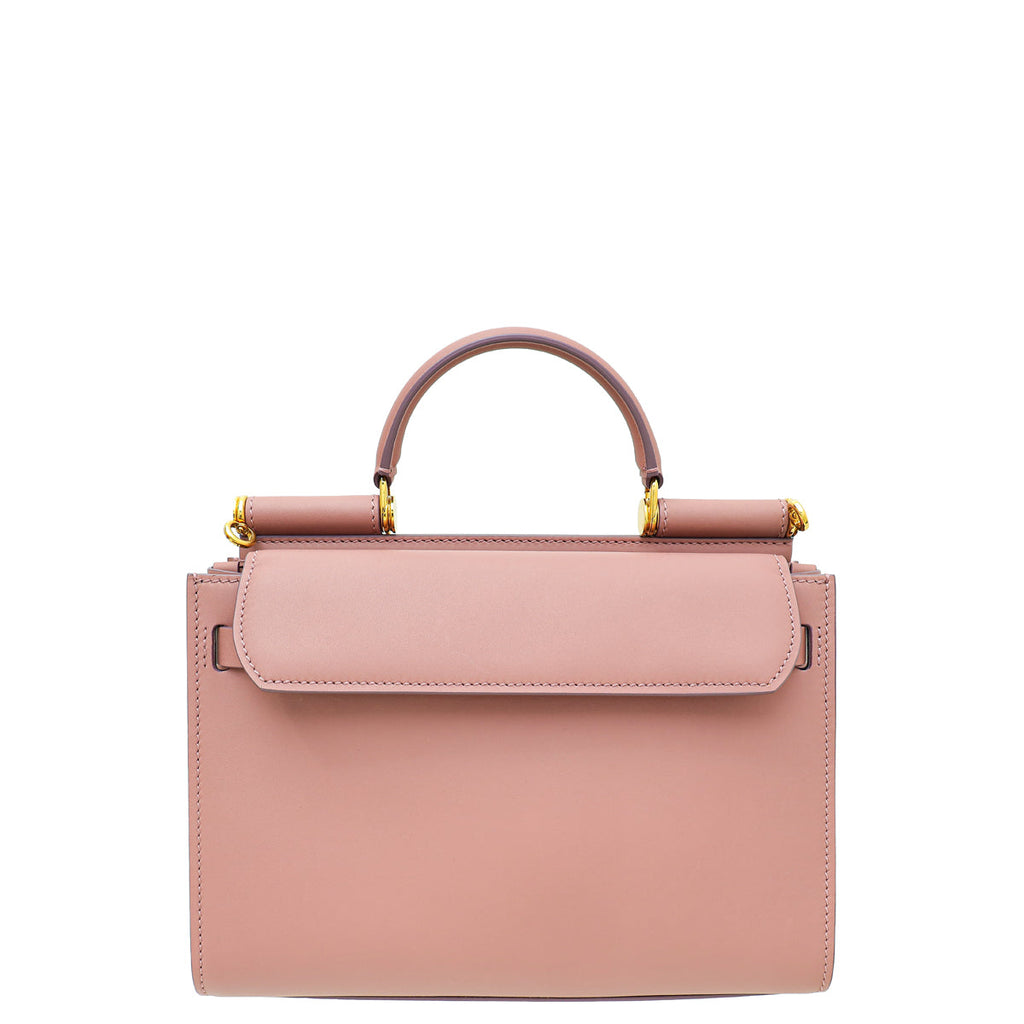Dolce & Gabbana Dusty Pink Sicily 62 Medium Tote Bag