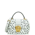 Dolce & Gabbana Bicolor Polka Dot Print Lucia Satchel Bag