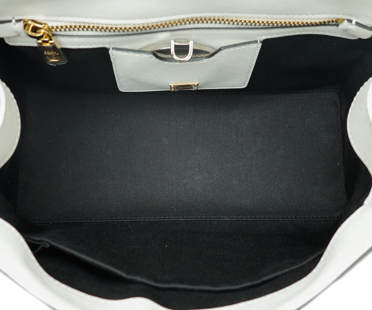 Dolce & Gabbana Bicolor Polka Dot Print Lucia Satchel Bag