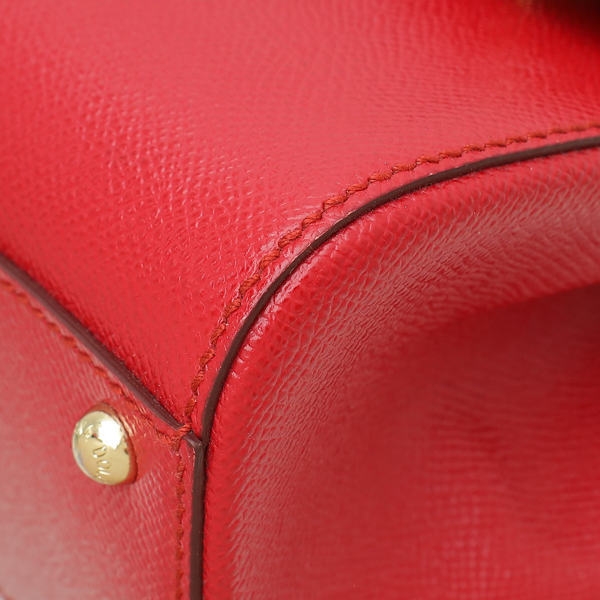 Dolce & Gabbana Red Dauphine Sicily Medium Flap Bag