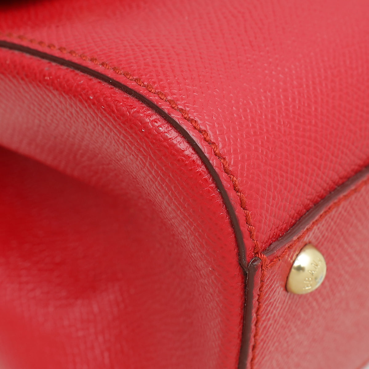 Dolce & Gabbana Red Dauphine Sicily Medium Flap Bag