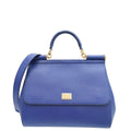 Dolce & Gabbana Blue Dauphine Sicily Large Bag