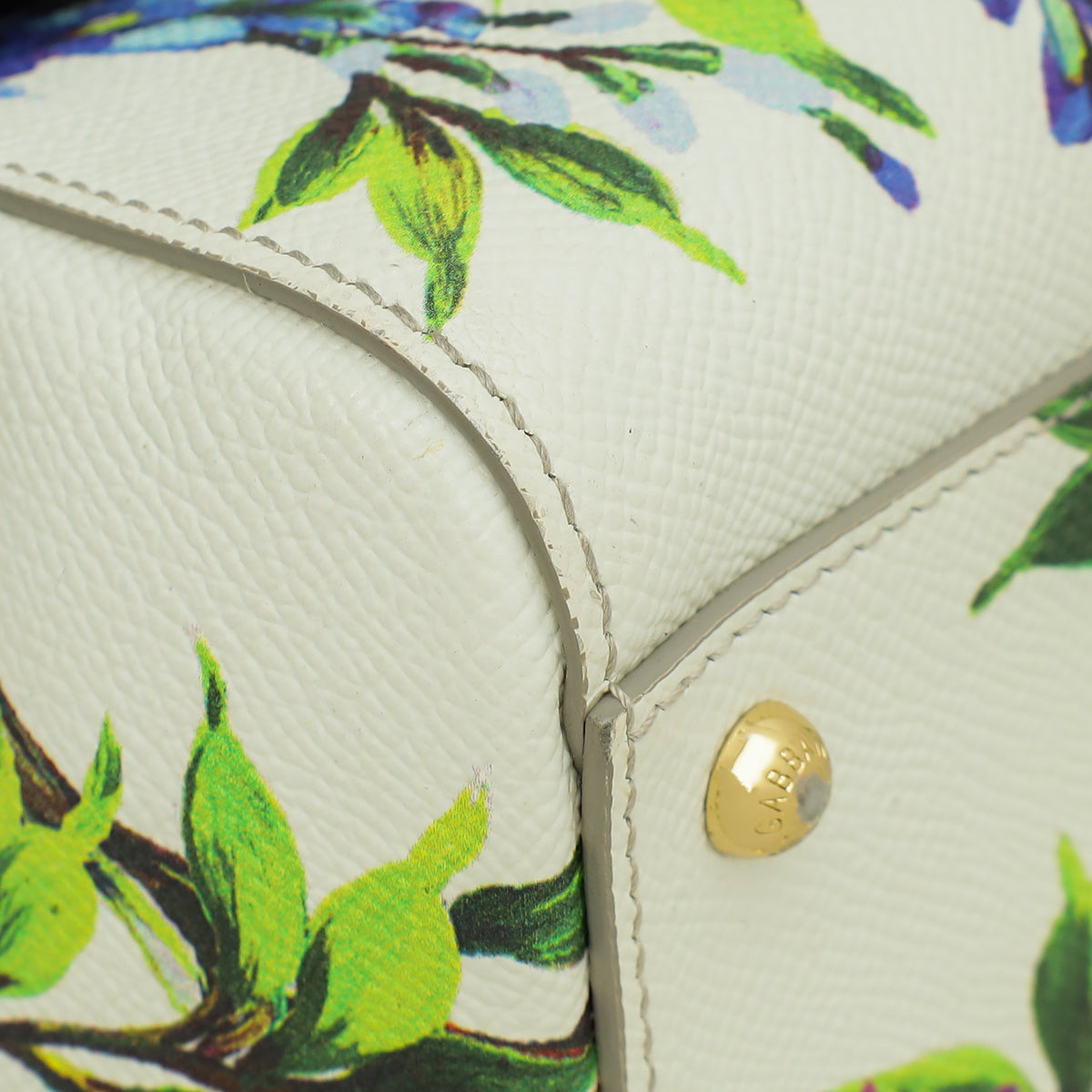 Dolce & Gabbana Tricolor Dauphine Wisteria Print Sicily Medium Bag