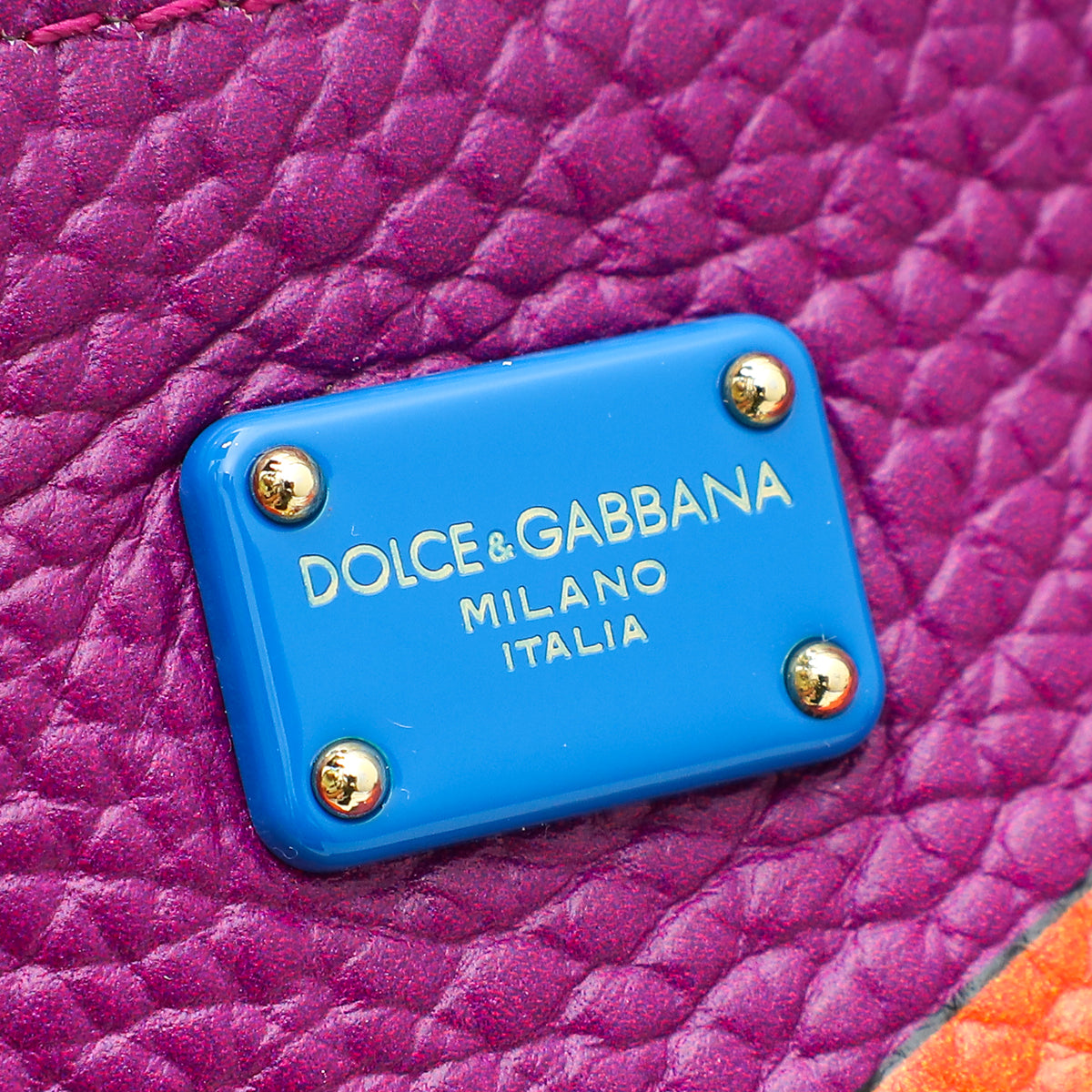 Dolce & Gabbana Purple Belleza Shoulder Sling Purse Cleo Bag