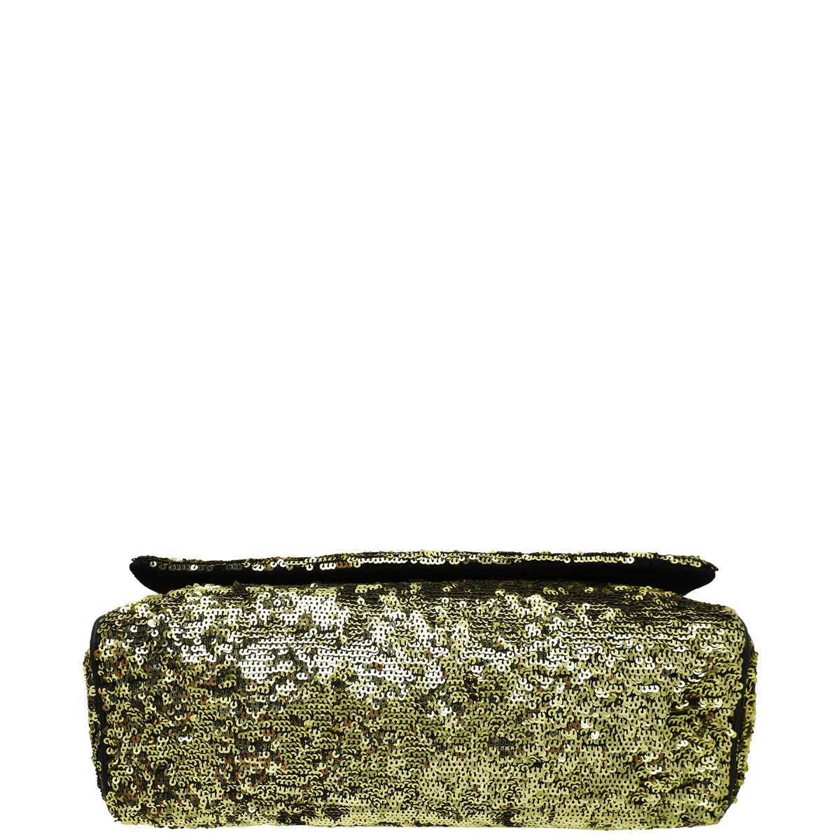 Dolce & Gabbana Gold Sequins Miss Charles Flap Bag