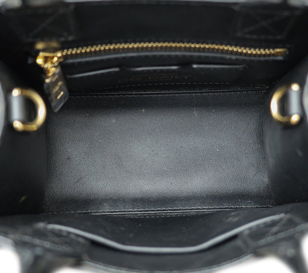 Dolce & Gabbana Black DG Daily Mini Leather Tote Bag