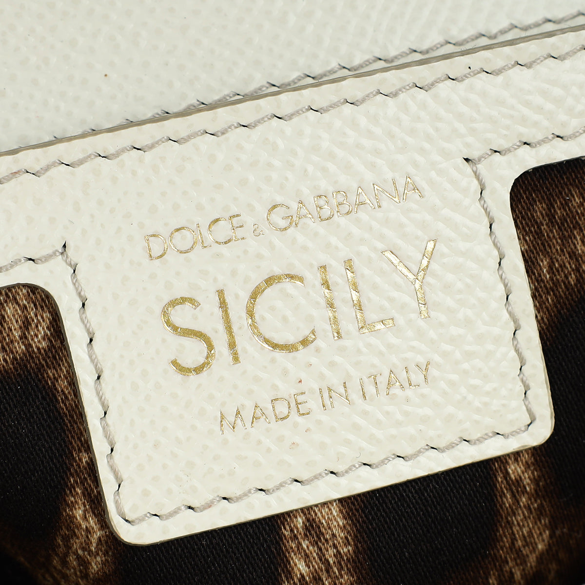 Dolce & Gabbana White Mini Sicily Handbag