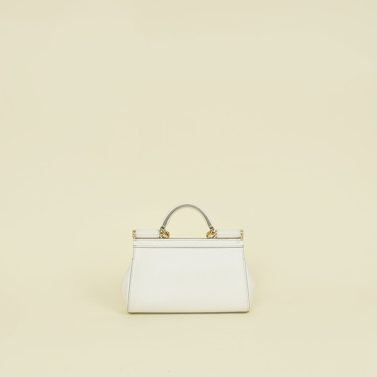 Dolce & Gabbana White Mini Sicily Handbag