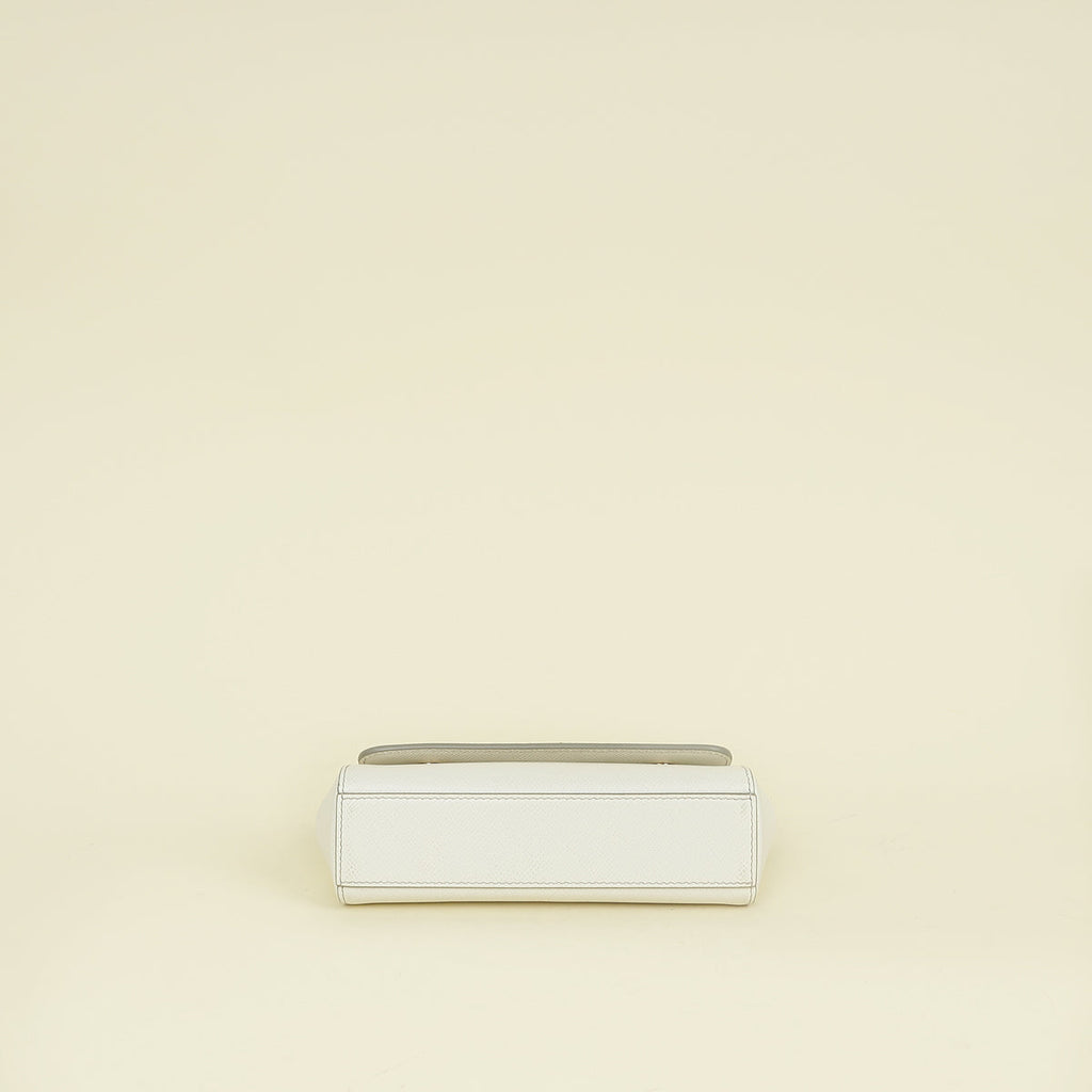 Dolce & Gabbana White Mini Sicily Handbag
