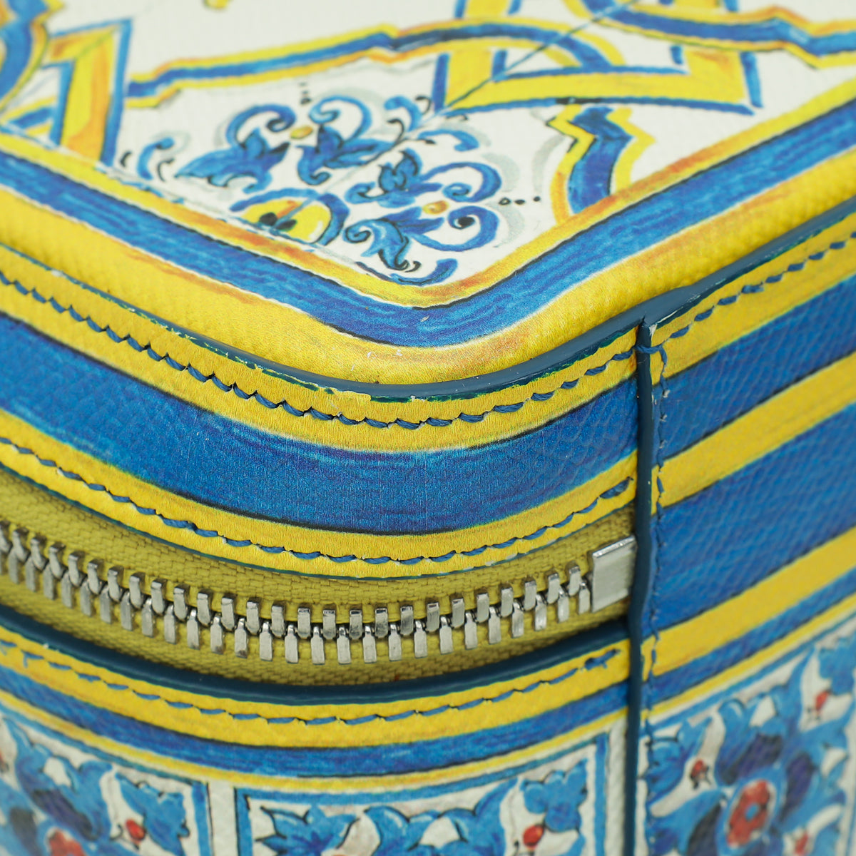 Dolce & Gabbana Multicolor Dauphine Majolica Printed Dolce Box Bag