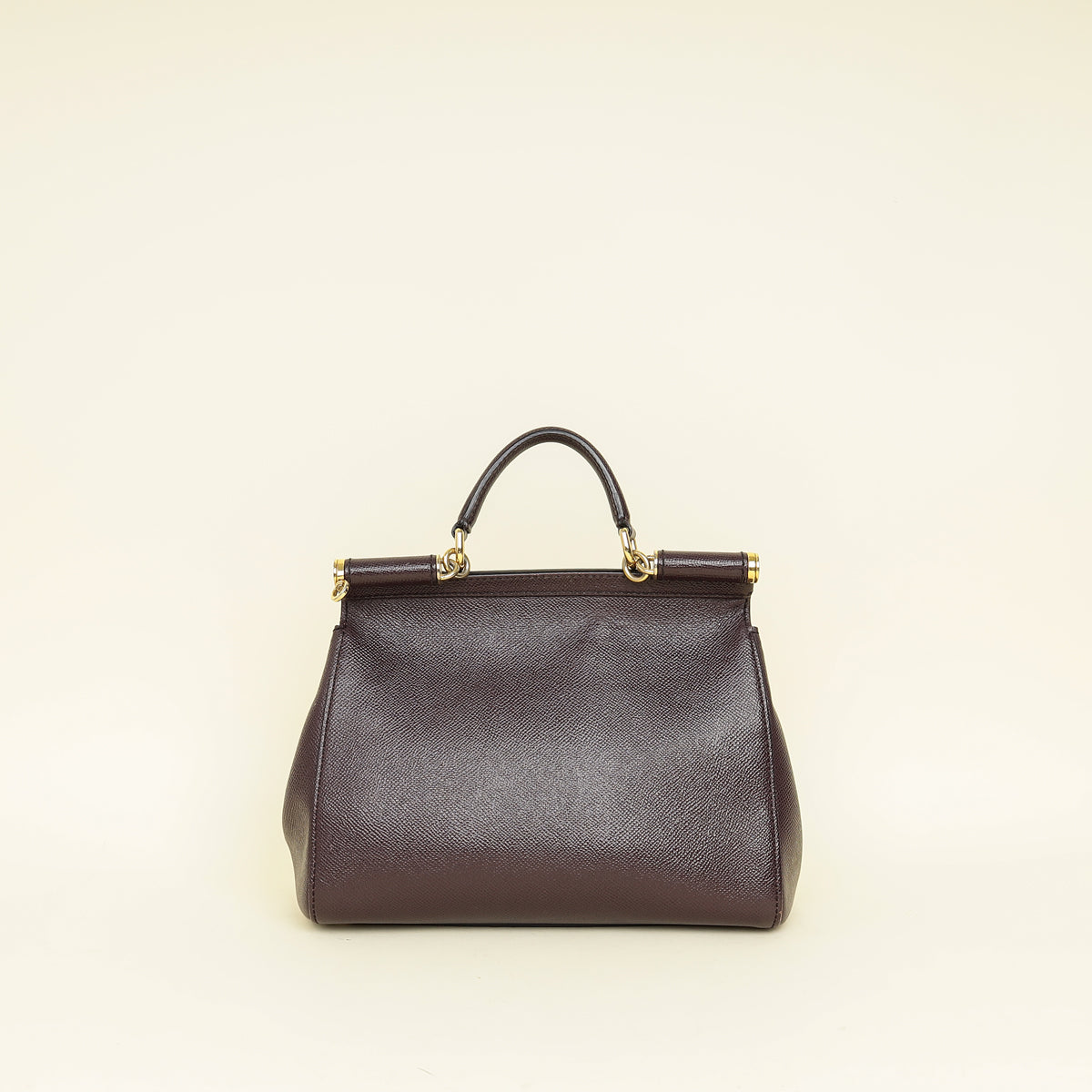 Dolce & Gabbana Burgundy Sicily Dauphine Medium Bag