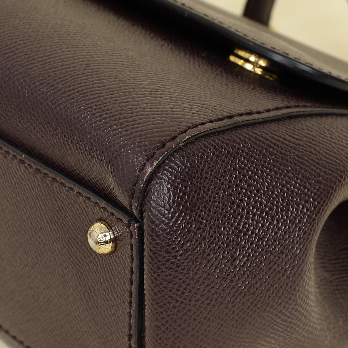Dolce & Gabbana Burgundy Sicily Dauphine Medium Bag