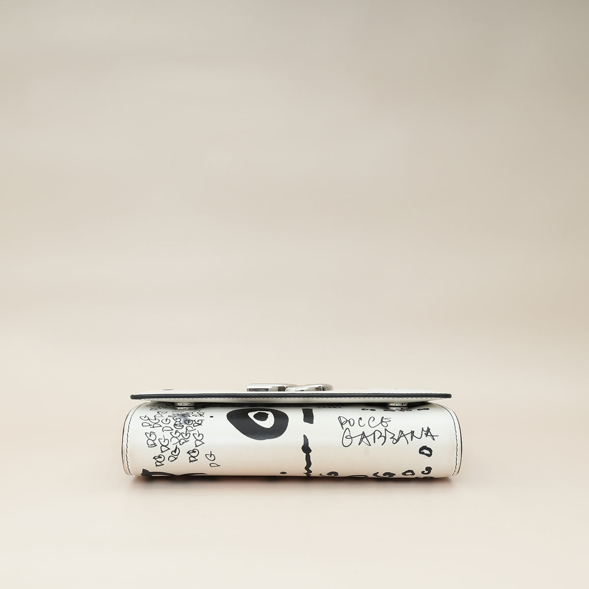 Dolce & Gabbana Bicolor Graffiti Print Crossbody Bag